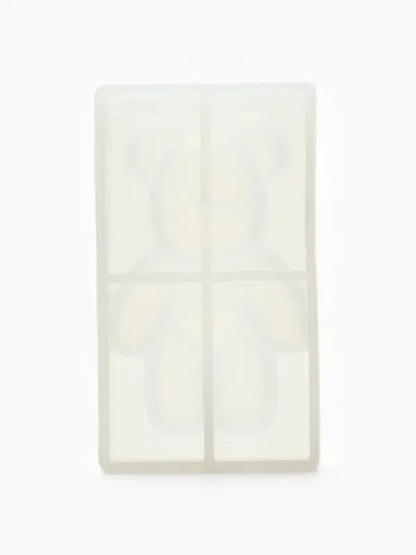 Набор для создания брелока из эпоксидной смолы "Мишка" с блёстками