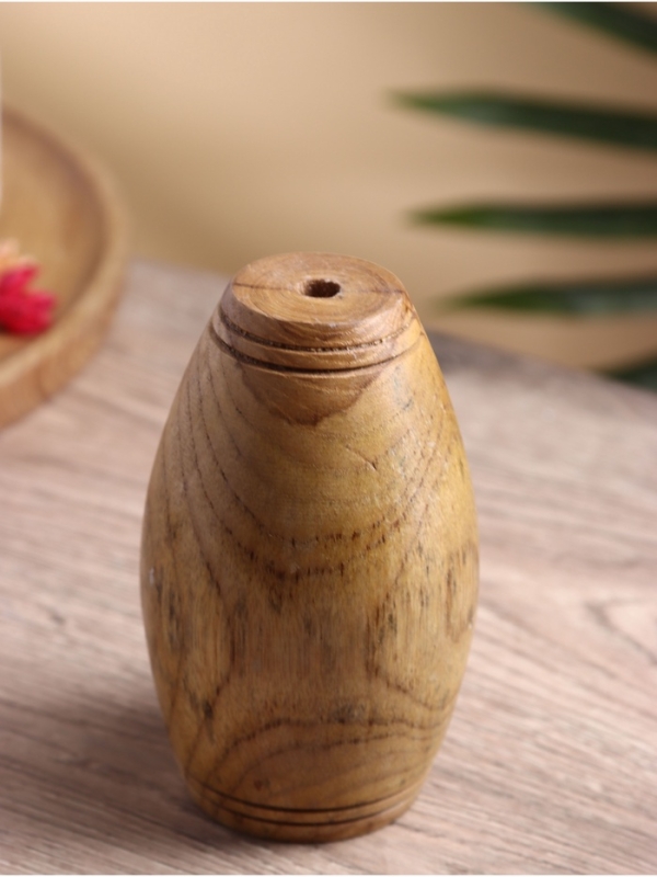 Ваза "Бьянка" дерево Джати, 9х9х15 см, цв. коричневый