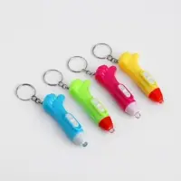 Фонарик брелок для ключей на кольце &laquo;Лайк&raquo;, 3&times;AG3, МИКС