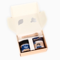 Новый год! Подарочный набор: мёд, 240 гр, чай 50 гр, ложка &laquo;С Новым годом и Рождеством&raquo;