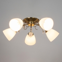 Люстра "Луиза" 5х40Вт Е27 бронза 58х58х26см