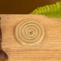 Подставка под благовония "Спираль" керамика, цв. тёмно-коричневый, 6х6х0,8 см