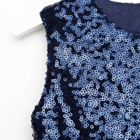 Платье детское с пайетками KAFTAN, размер 30 (98-104 см), синий Платье детское с пайетками KAFTAN, размер 30 (98-104 см), синий