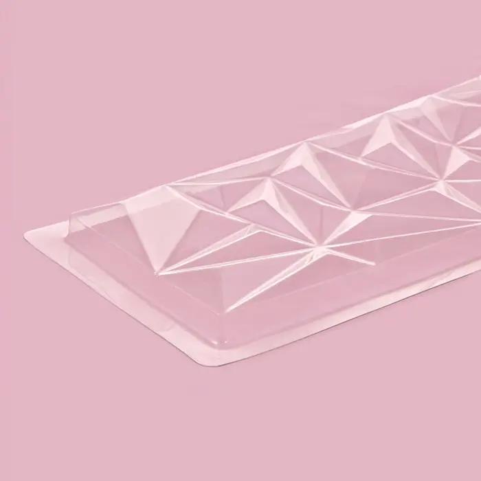 Форма для шоколада &laquo;Геометрия&raquo;, пластик, 20,5&times;10&times;1 см, прозрачная