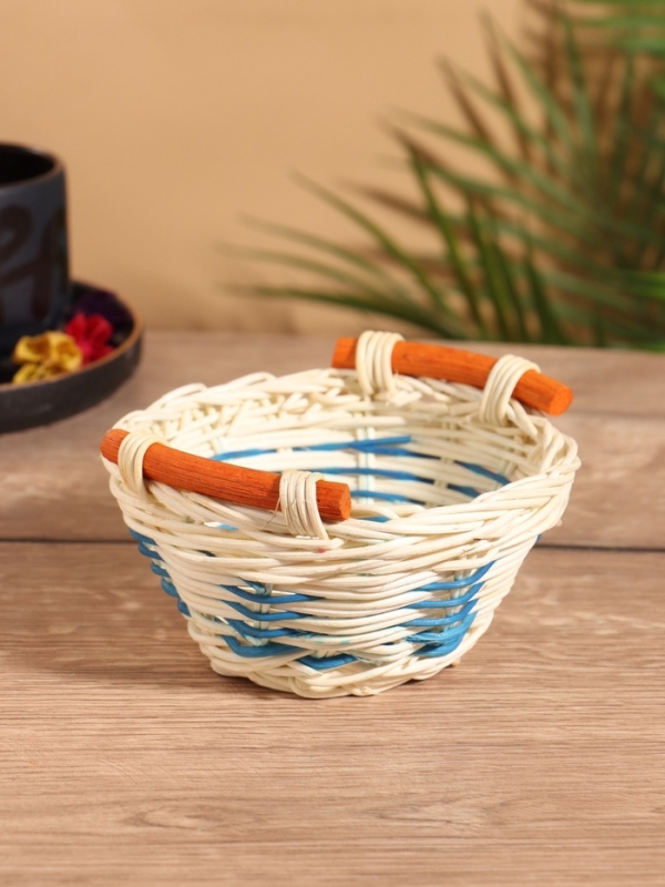 Корзина плетеная 15x15x8 см, ротанг