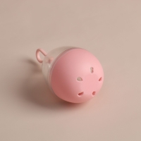 Скошенный спонж для макияжа &laquo;Капля&raquo;, 6 &times; 4 см, увеличивается при намокании, в футляре, цвет фиолетовый