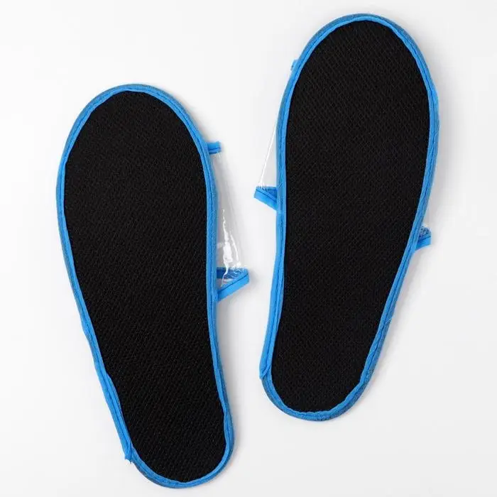 Тапочки  "Водолей" синяя бейка, одноразовые