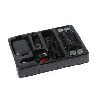 Парковочная система, 4 датчика, LED-экран, 12 В, датчик серый