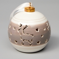 Елочный шар "Олень" 10х8.8х8.8, 1 LED, LR44x3(в компл.), Т/БЕЛЫЙ Елочный шар "Олень" 10х8.8х8.8, 1 LED, LR44x3(в компл.), Т/БЕЛЫЙ