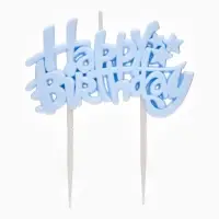 Свеча для торта &laquo;Happy Birthday&raquo; 8,5 х 5 см