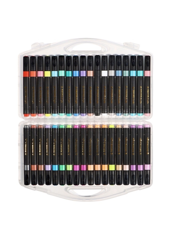 Набор маркеров акриловых 36 цветов в пластиковом пенале