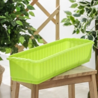 Ящик для цветов без дренажной решеткой, 12 л, МИКС