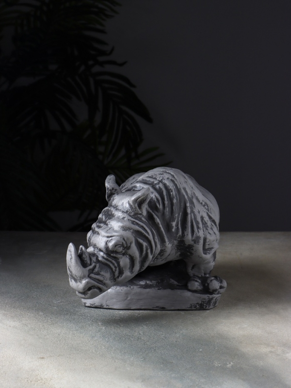 Копилка "Носорог" 32х19х16 см, серый