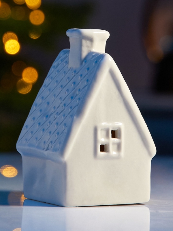 Светодиодная фигура "Уютный дом" 6.5х6х9.8, 1 LED, LR44x3(в компл.), Т/БЕЛЫЙ