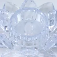 Светодиодная свеча LED "Свеча в лотосе" 3хLR1130, прозрачный 10,5х10,5х4,5 см