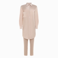 Комплект (сорочка, брюки) женский MINAKU: Light touch цвет бежевый, р-р 46 Комплект (сорочка, брюки) женский MINAKU: Light touch цвет бежевый, р-р 46