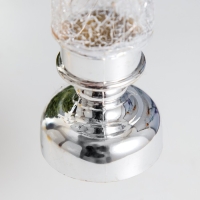 Ночник "Ледянна свеча" LED 1Вт от батареек 3хLR44 хром 4,5х4,5х12 см RISALUX