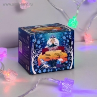 Гирлянда &laquo;Нить&raquo; 5 м с насадками &laquo;Кубики тающие&raquo;, IP20, прозрачная нить, 20 LED, свечение мульти (RG/RB), мигание, 220 В