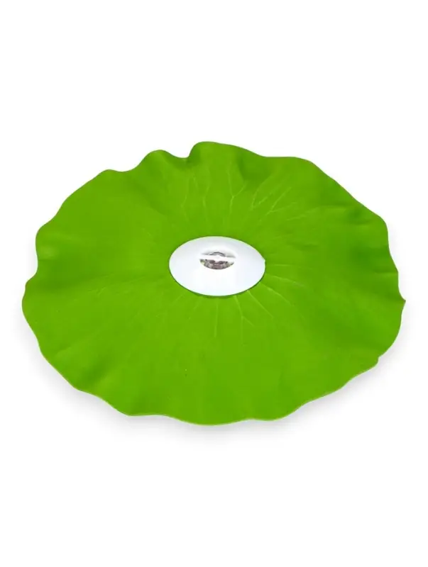 Садовый светильник для водоемов 28 х 28 х 9 см на солнечной бат-е "Лотос" лиловый N009