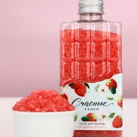 Соль для ванны во флаконе шоколад &laquo;Счастье рядом&raquo;, аромат ягодный десерт, 360 г, ЧИСТОЕ СЧАСТЬЕ