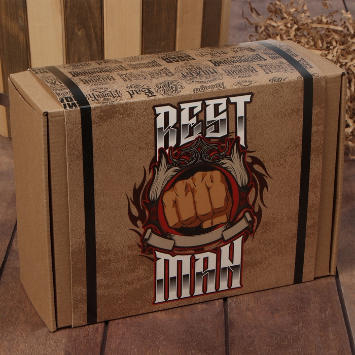 Набор подарочный Этель Best man полотенце и аксс (5 предм) Набор подарочный Этель Best man полотенце и аксс (5 предм)