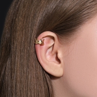 Серьга «Кафф» корона, цвет золото Серьга «Кафф» корона, цвет золото