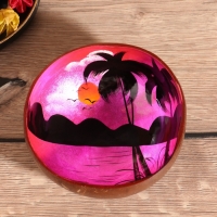 Чаша "Закат" 14х14х6 см, кокос