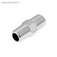 Ниппель ZEIN engr, 1/4", наружная резьба, нержавеющая сталь