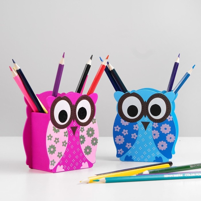 Карандашница &laquo;Совушки&raquo;, МИКС