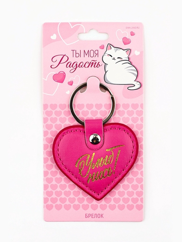 Брелок для ключей кожзам женский «Улыбнись», 6,1 х 9 см Брелок для ключей кожзам женский «Улыбнись», 6,1 х 9 см