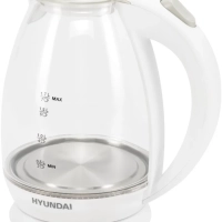 Чайник HYK-G2409 1.7л. 2200Вт белый серебристый
