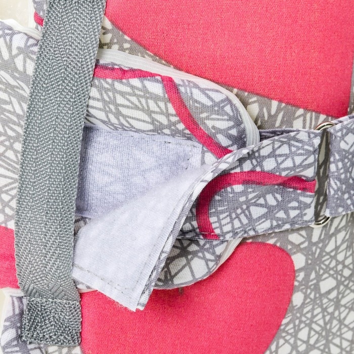 Прыгунки №1, 2в1 &laquo;Розовые сердечки&raquo; (прыгунки, качели, тарзанка)