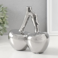 Сувенир керамика "Вишенки" серебро 15,5х7,5х15 см Сувенир керамика "Вишенки" серебро 15,5х7,5х15 см