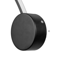 Бра "Изгиб" LED 28Вт 4000К черный Бра "Изгиб" LED 28Вт 4000К черный