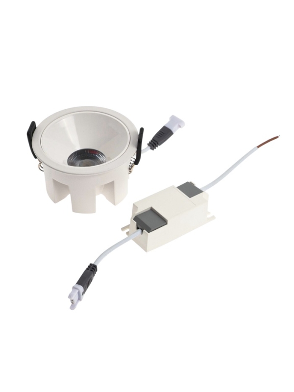 Светильник светодиодный встраиваемый, 12Вт, 4000К, с драйвером, D65, белый