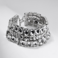 Чокер-колье «Сияние» трио, цвет белый в серебре, 36 см Чокер-колье «Сияние» трио, цвет белый в серебре, 36 см