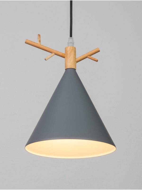 Светильник BayerLux 34857/1 E27 40Вт серый  18х18х26-126 см