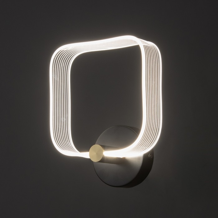 Бра Бра "Кворум" LED 8Вт 3000-6000К черный 25х20х6см