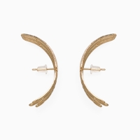 Серьги металл «Трио» объёмные, цвет золото Серьги металл «Трио» объёмные, цвет золото