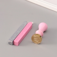 Сургучный набор "Лапка котика" печать, ручка, сургуч 12,5х10х3,6 см