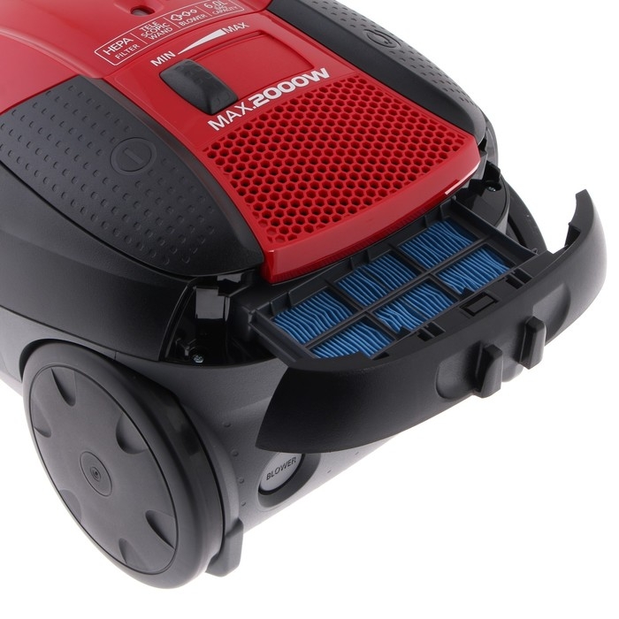 Пылесос PANASONIC MC-CG713R, мешок, 2000 Вт, 6 л, 65 дБ, шнур 5 м, красный Пылесос PANASONIC MC-CG713R, мешок, 2000 Вт, 6 л, 65 дБ, шнур 5 м, красный