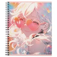 Компл тетр из 3шт 96л кл на гребне Аниме. Девочка в очках, обл мел карт, офсет (10296905)