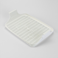 Туалет с сеткой, 44х33х11,5 см, бежевый/белый