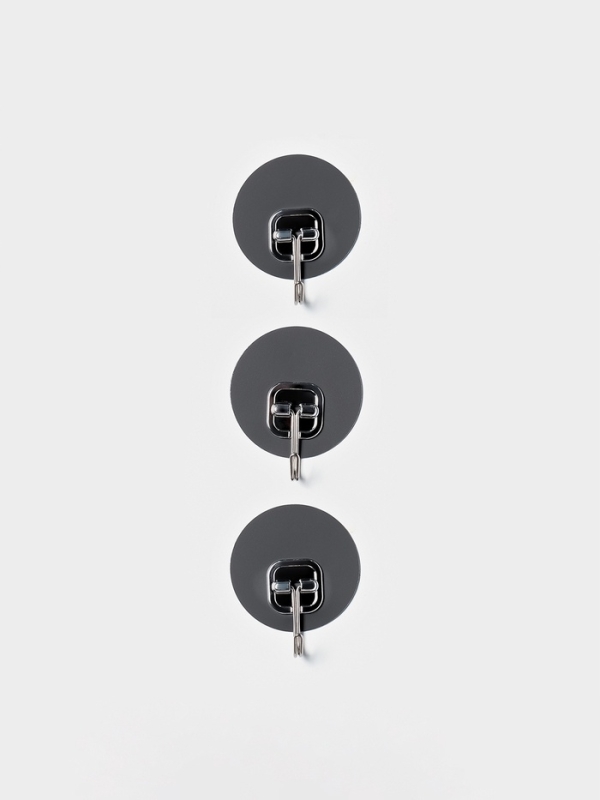 Набор самоклеящихся крючков "Gold", 3 шт 6,5х2,3х6,5 см