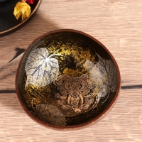 Чаша "Мудрый слон" 14х14х6 см, кокос