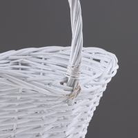 Набор корзин, 3 шт, 50x37xH16/40 см, 41x31x13/34 см, 34x24x12/29 см, белый, лоза Набор корзин, 3 шт, 50x37xH16/40 см, 41x31x13/34 см, 34x24x12/29 см, белый, лоза