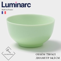 Салатник Luminarc DIWALI PARADISE GREEN, 750 мл, d=14,5 см, стеклокерамика, светло-зеленый Салатник Luminarc DIWALI PARADISE GREEN, 750 мл, d=14,5 см, стеклокерамика, светло-зеленый