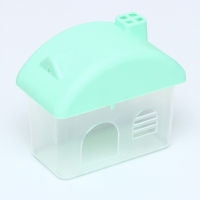 Клетка для грызунов "Пижон", 23 х 17 х 33 см, прозрачная, зелёное наполнение