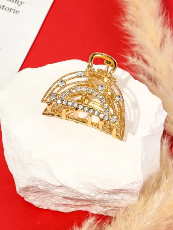 Краб для волос "Джули" дуга, 4 см, золото