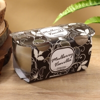 Набор свечей "SCENTED CANDLE" 100 гр, шелковица+ваниль